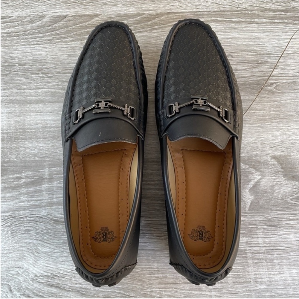 Royal Mens Driver Shoes Black Size 9 (Brand New) - Picture 4 of 11